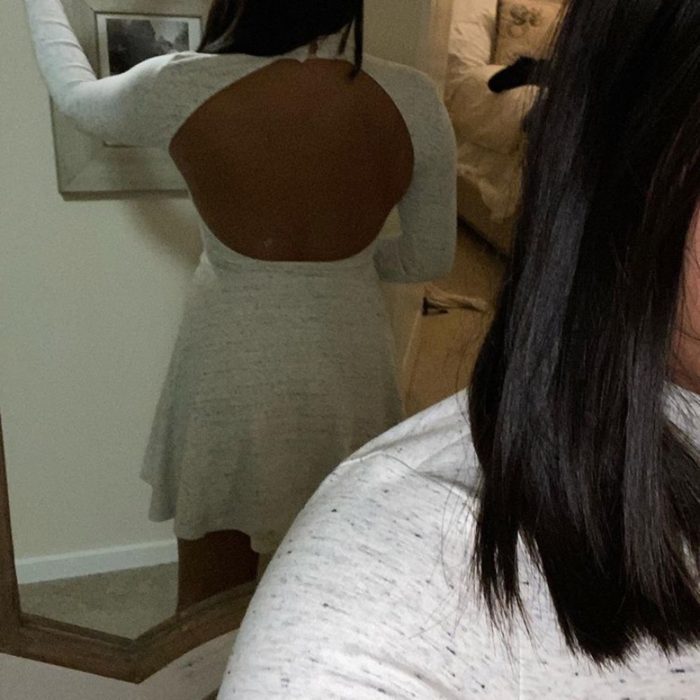 American apparel open back dress